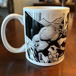 Black & White DC Comic Batman and Robin Coffee Tea Mug Cup Dynamic Duo